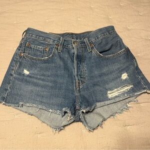 Levi’s Denim Distressed Women Shorts